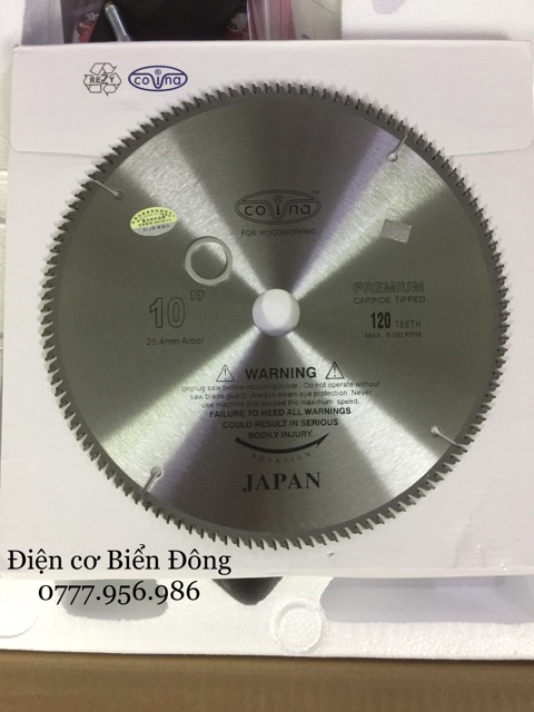 ĐĨA CẮT NHÔM COVINA 255mm dùng cho máy cắt nhôm