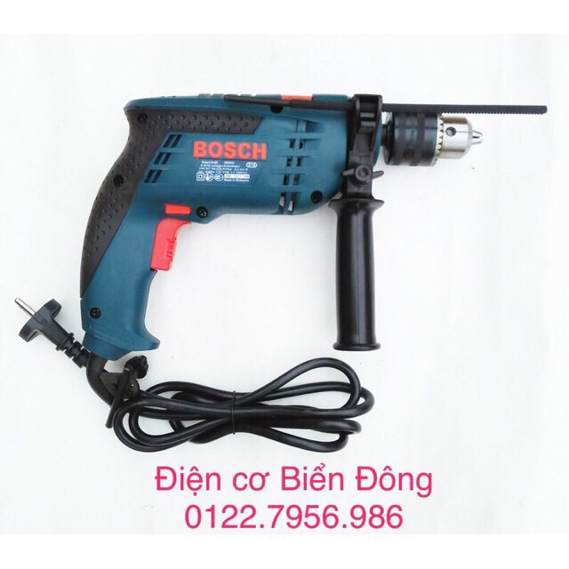 Tặng kèm đầy đủ thướt đo, khóa khoan, mũi khoan Máy khoan BOSH  13ly khoan sắt, tường, gỗ, tôn, bắn vít.
