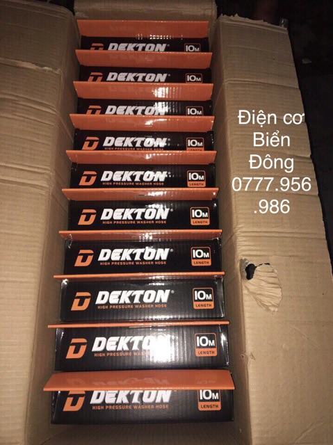 Dây xịch rửa DESKTON 10m ren ngoài 22mm tặng kèm đầu nối bằng đồng ren trong 21mm 50k