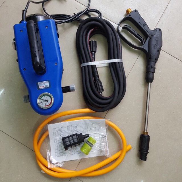 Máy rửa xe 🍄 FREESHIP 🍄 Tặng bình tạo bọt và ống nối dài súng Máy rửa xe HIPPO con HÀ MÃ THAILAND rửa xe hơi tay ga