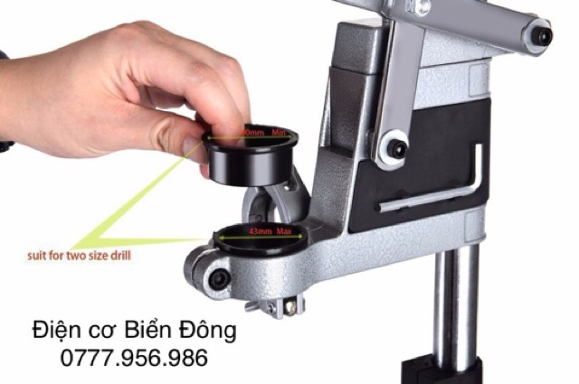 Đế kẹp chuyển máy khoan thành máy khoan bàn mini AM-6102B có ETO