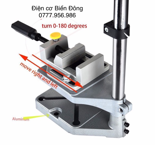 Đế kẹp chuyển máy khoan thành máy khoan bàn mini AM-6102B có ETO