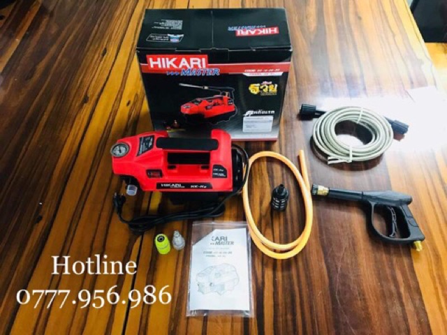 Máy rửa xe ♥️ FREESHIP ♥️ Máy rửa xe chính hãng HIKARI THAILAND chuyên rửa xe hơi tay ga