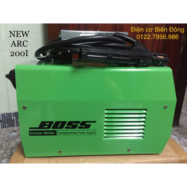 Máy hàn điện tử Tặng bó 20 que hàn Máy Hàn điện tử Boss ARC-200I hàn sắt, tôn.. sản xuất và nhu cầu gia đình