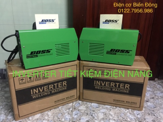 Máy hàn điện tử Tặng bó 20 que hàn Máy Hàn điện tử Boss ARC-200I hàn sắt, tôn.. sản xuất và nhu cầu gia đình