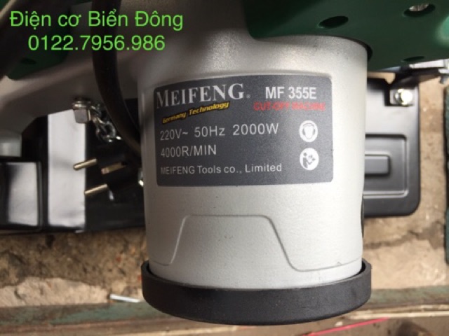 Máy cắt bàn chính hãng MEIFENG Đức, đĩa cắt 355mm, 2000W