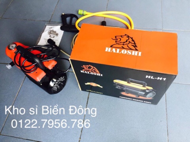 Máy rửa xe Tặng bình bọt tuyết Máy rửa xe hơi, tay ga HALOSHI THAILAND.