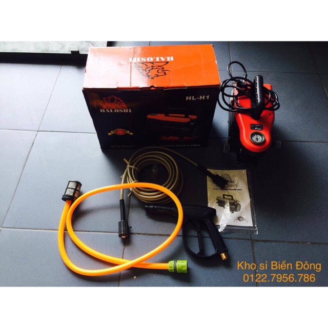 Máy rửa xe Tặng bình bọt tuyết Máy rửa xe hơi, tay ga HALOSHI THAILAND.