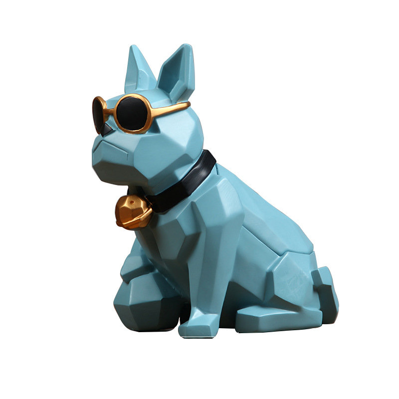 Hộp đựng khăn giấy nghệ thuật Bull Dog đeo lục lạc YXA939