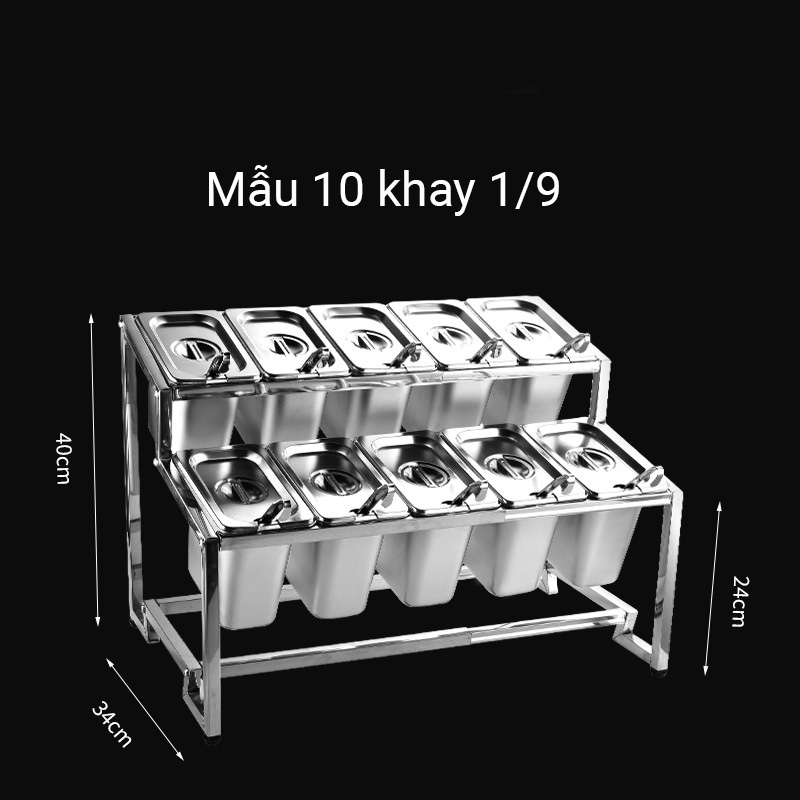Khay đựng gia vị nước chấm buffet topping trà sữa ML32180