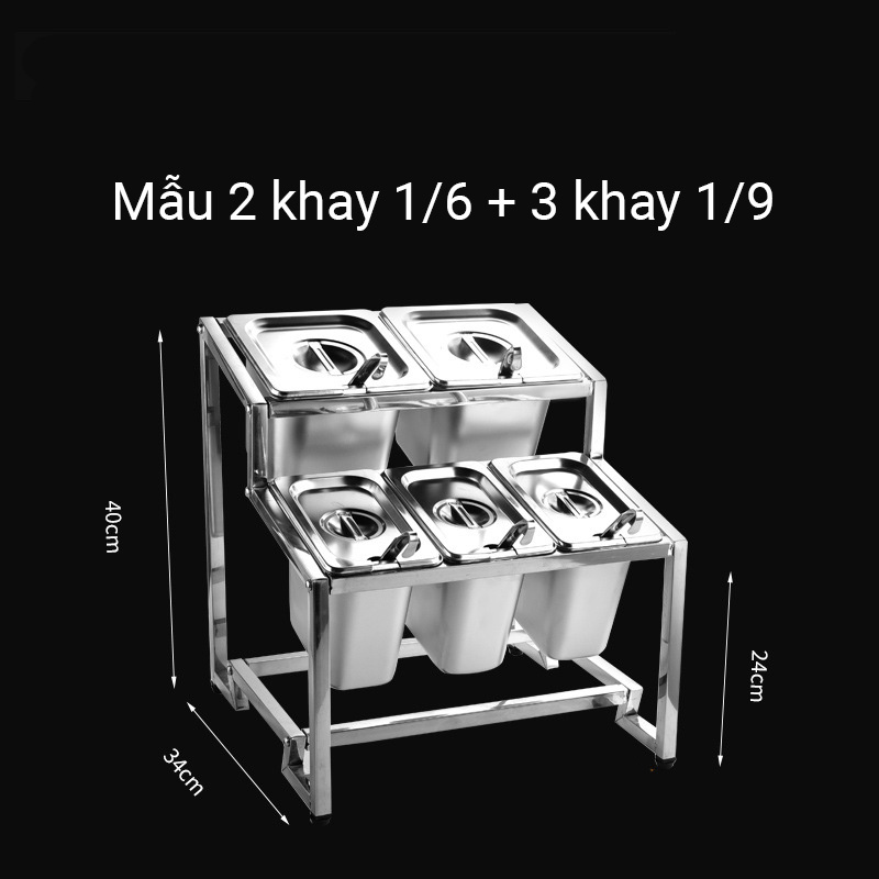 Khay đựng gia vị nước chấm buffet topping trà sữa ML32180