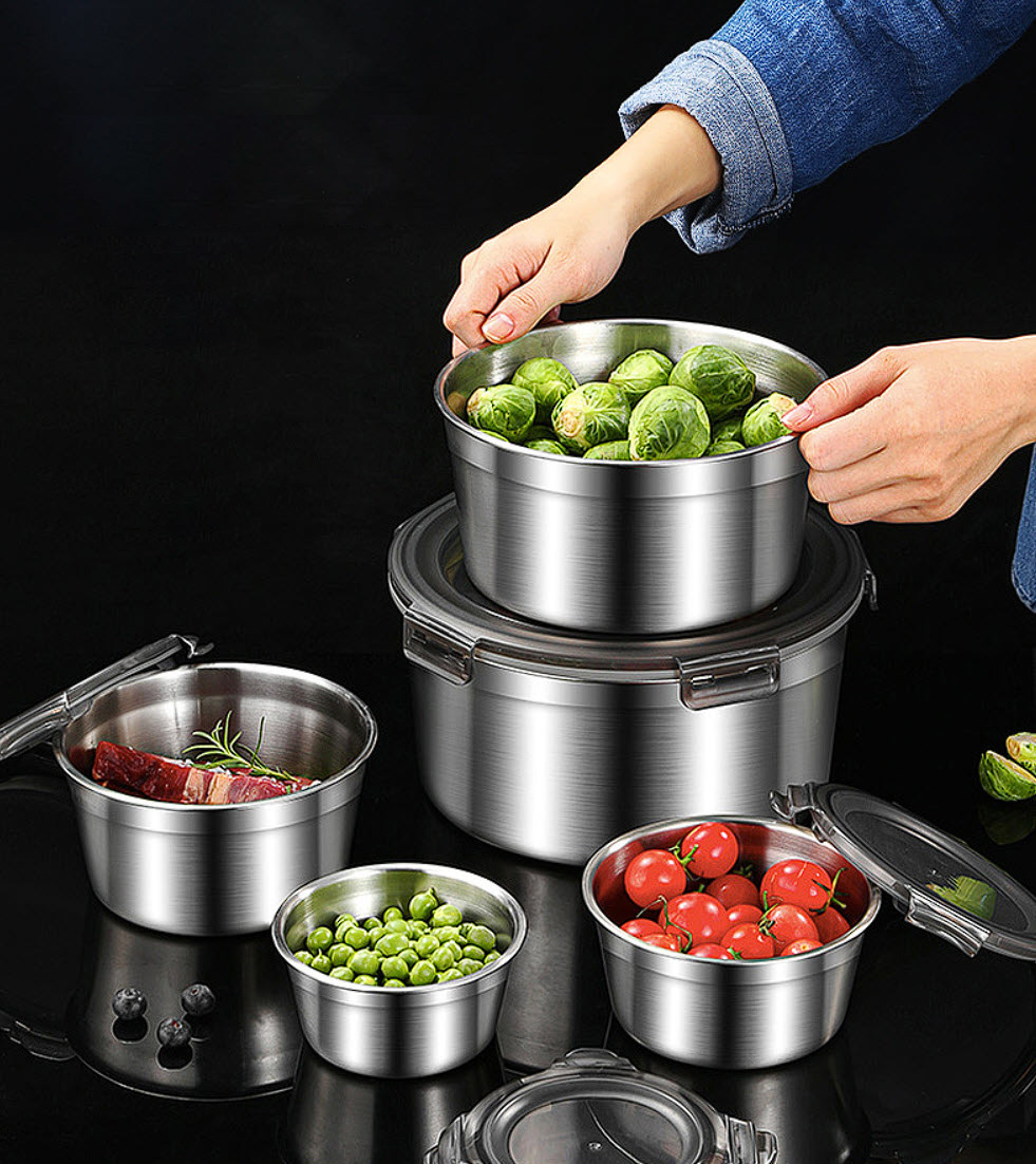Hộp đựng thực phẩm inox y tế 316 nắp đậy chống tràn LGB88