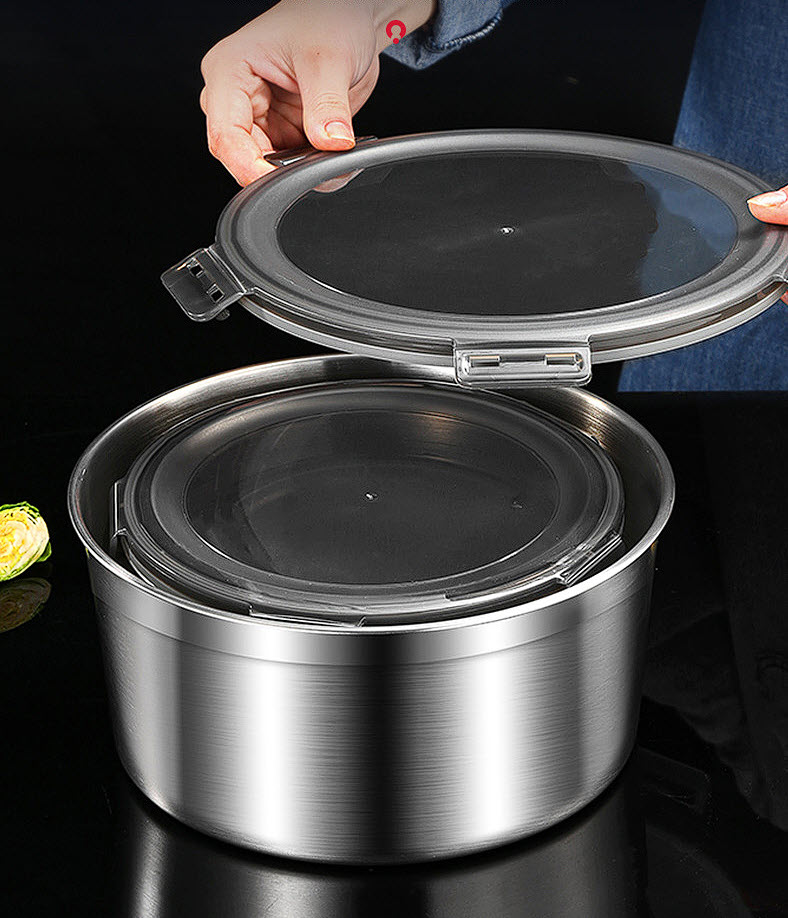 Hộp đựng thực phẩm inox y tế 316 nắp đậy chống tràn LGB88
