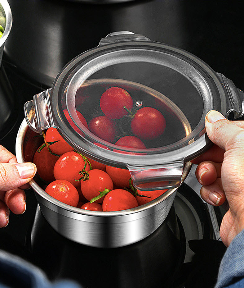 Hộp đựng thực phẩm inox y tế 316 nắp đậy chống tràn LGB88