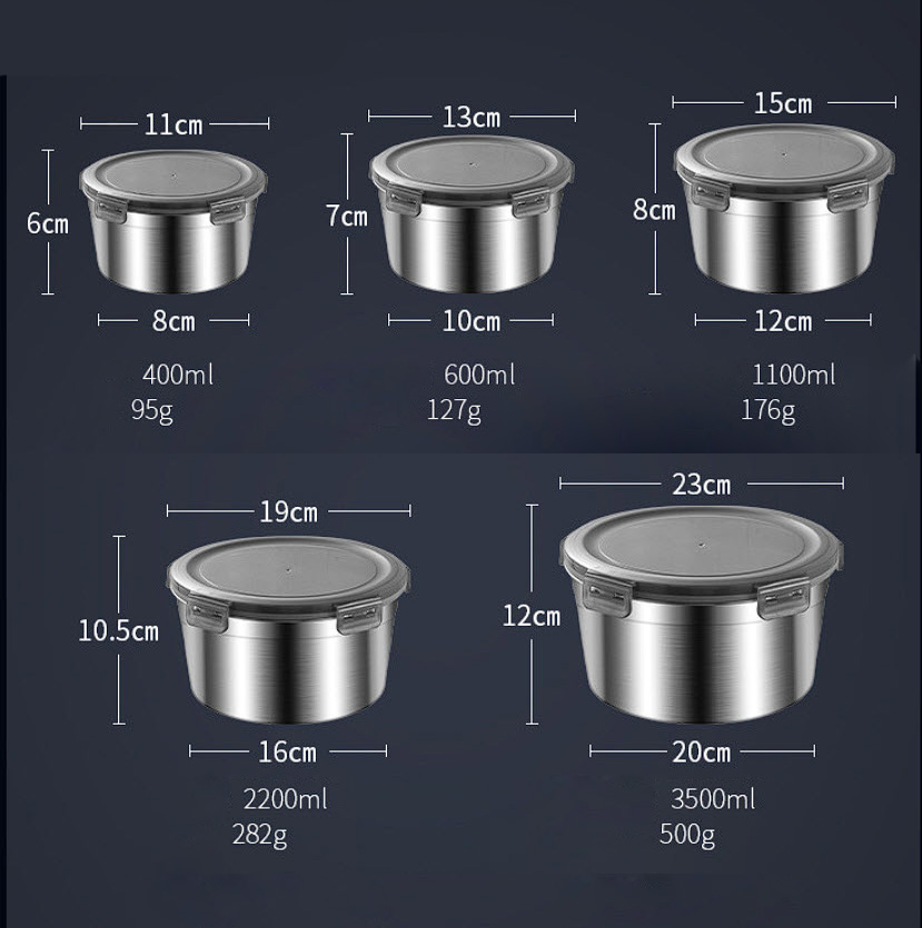 Hộp đựng thực phẩm inox y tế 316 nắp đậy chống tràn LGB88