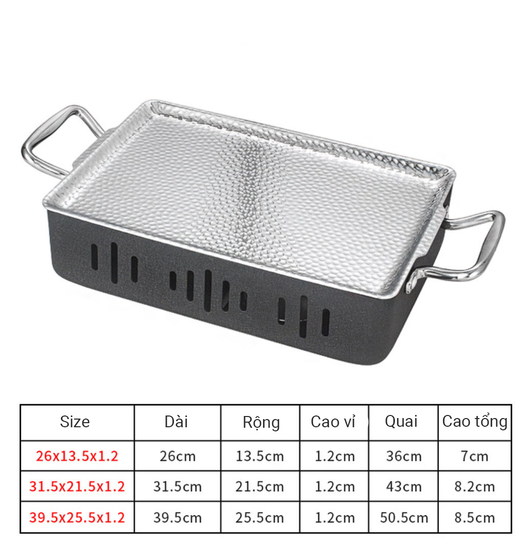 Bếp nướng cồn nướng bò, hải sản cho nhà hàng CD014