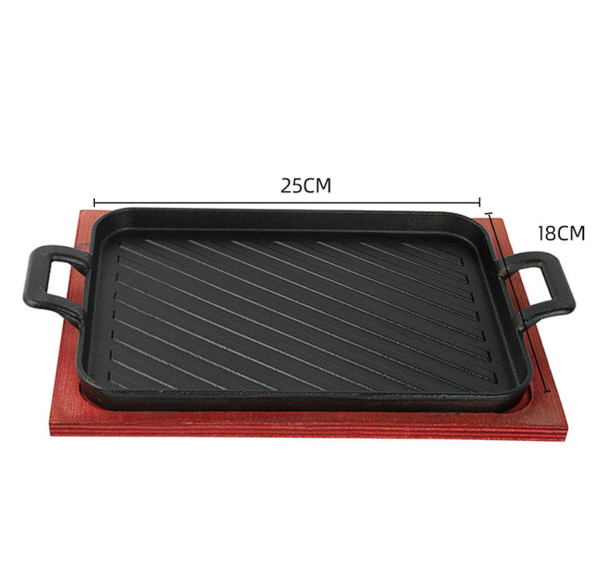 Chảo gang đựng thức ăn, nướng bít tết, philê cá WCH02