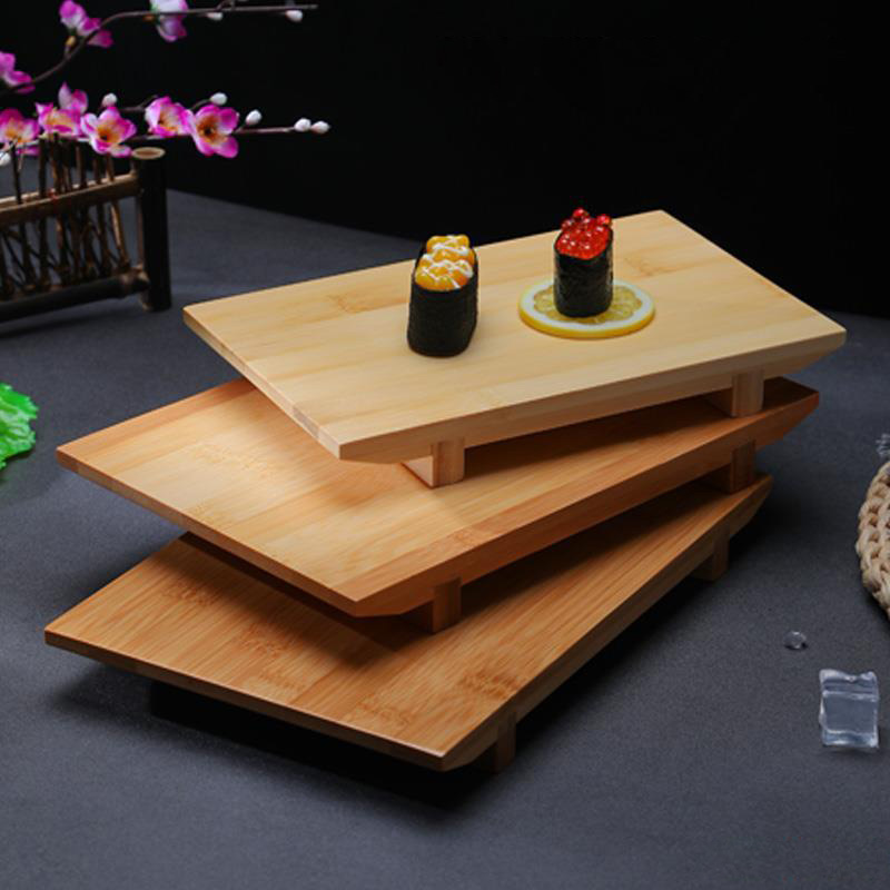 Đĩa sushi khay sashimi gỗ tre phục vụ bàn ăn CYW1975