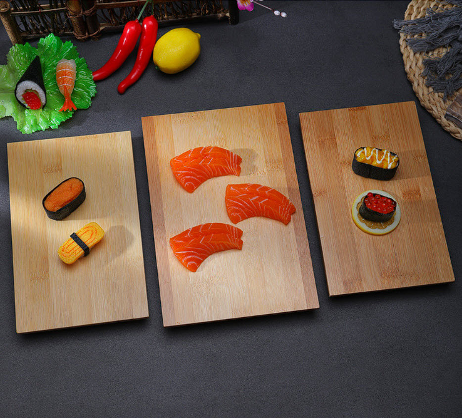 Đĩa sushi khay sashimi gỗ tre phục vụ bàn ăn CYW1975