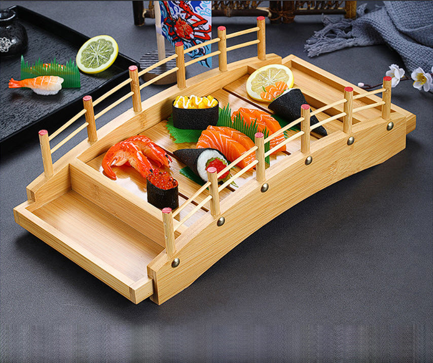 Thuyền sushi sashimi gỗ thông cho nhà hàng CYW7958