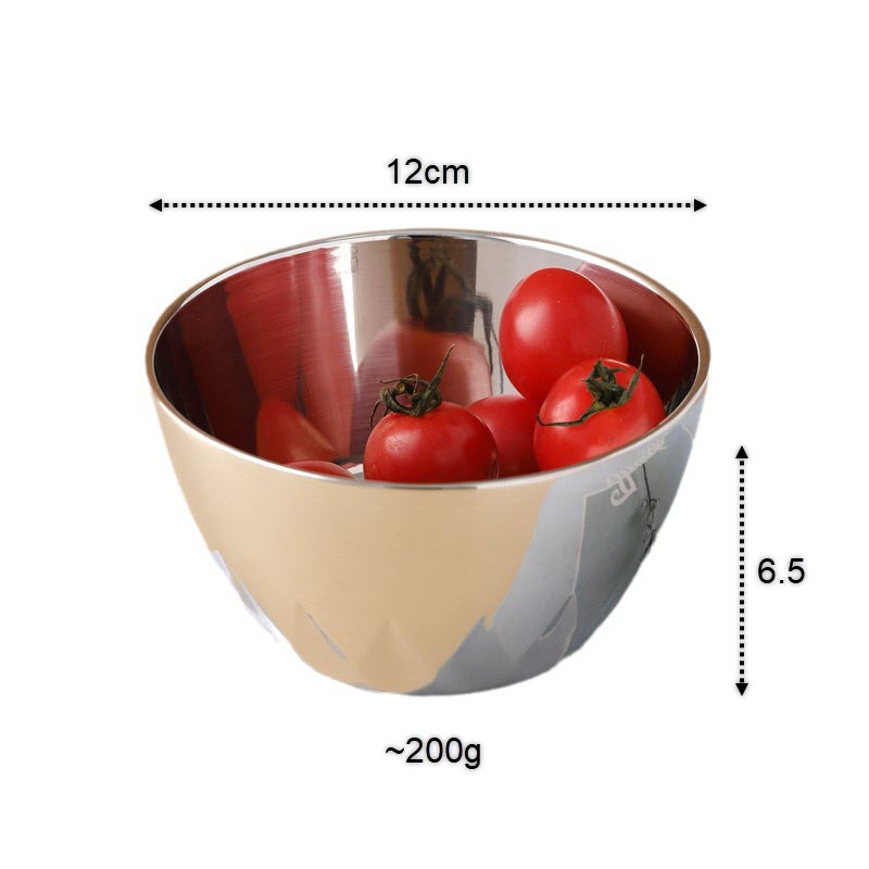 Chén inox 316 cao cấp 2 lớp cách nhiệt 12cm CM0102