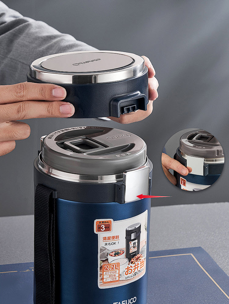 Hộp cơm giữ nhiệt inox y tế 316 cao cấp 3-4 ngăn Tafuco T0281