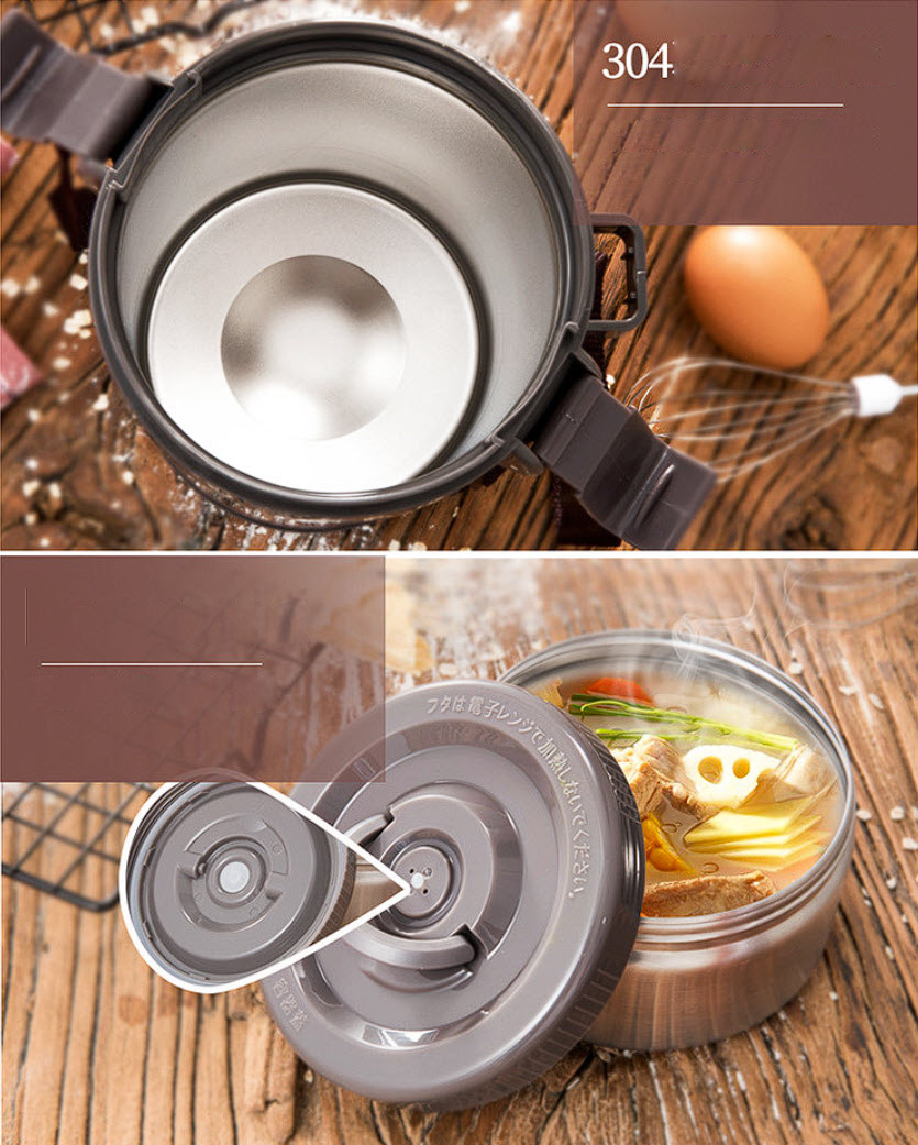 Hộp cơm giữ nhiệt 4 ngăn 2L3 inox 304 Tafuco T2650