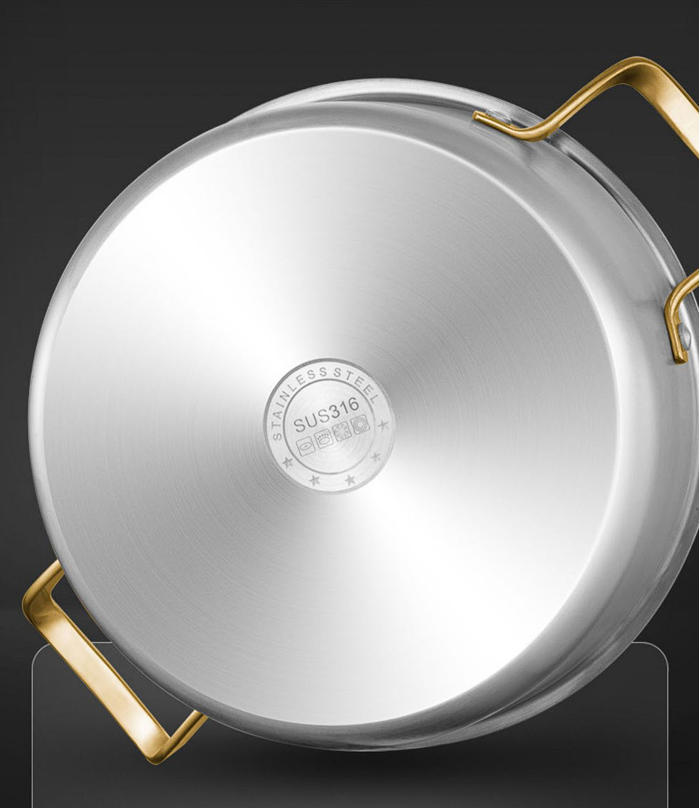 Nồi hấp inox y tế 316 cao cấp size 28-32cm JBZG32