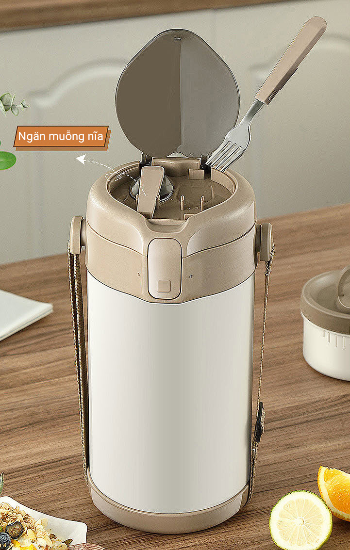 Hộp cơm giữ nhiệt 4 ngăn inox y tế 316 an toàn CZT7001