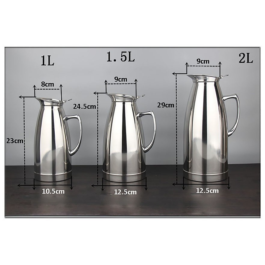 Bình đựng nước 2 lớp cách nhiệt inox 304 OEM ML005