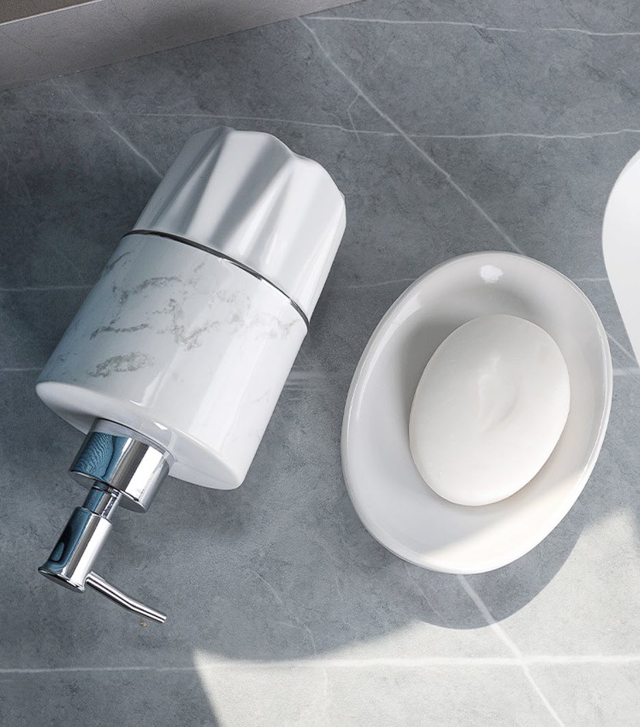 Bộ độ dùng nhà tắm 5 món sứ ceramics BCS0704B5