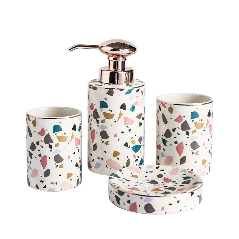 Bộ độ dùng nhà tắm 4 món sứ ceramics BCS0710X4
