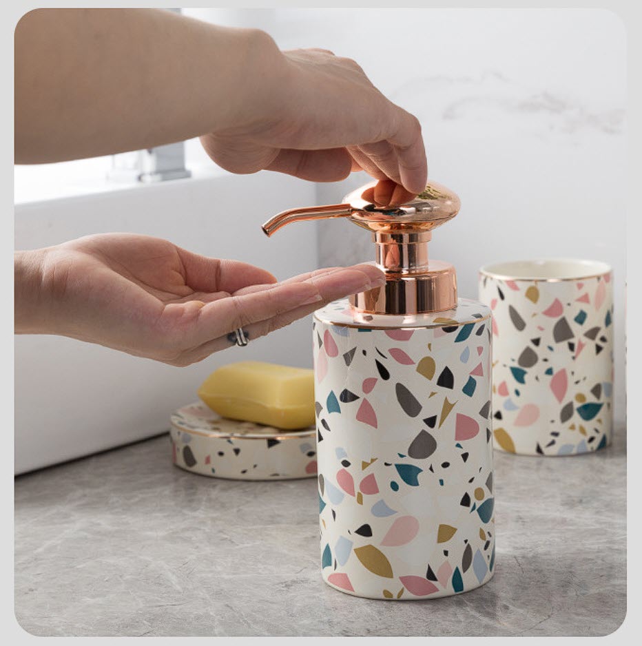Bộ độ dùng nhà tắm 4 món sứ ceramics BCS0710X4