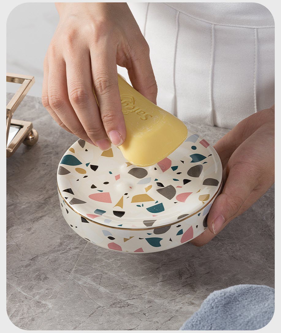 Bộ độ dùng nhà tắm 4 món sứ ceramics BCS0710X4