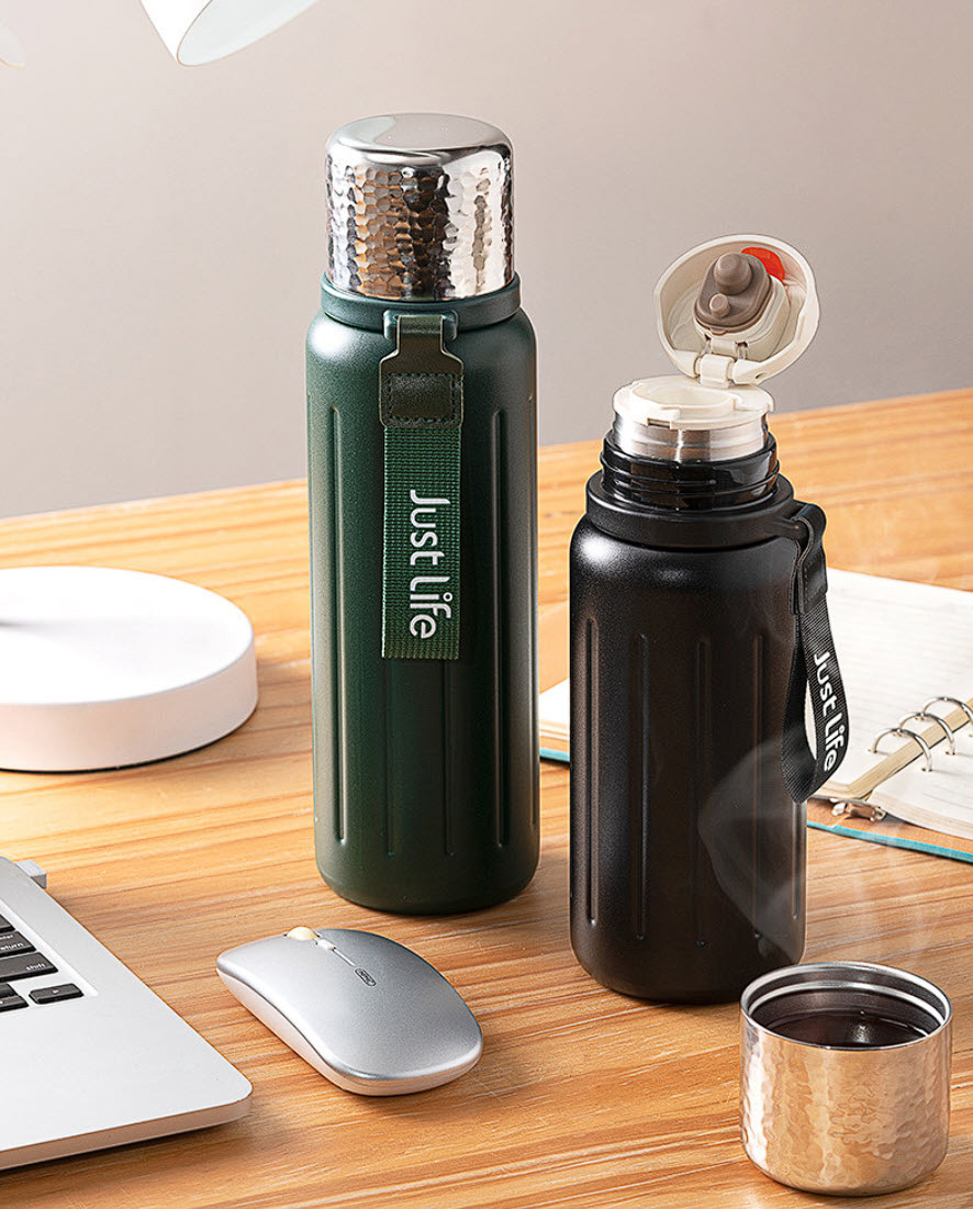 Bình giữ nhiệt 600ml inox y tế 316 an toàn sức khỏe AL7517