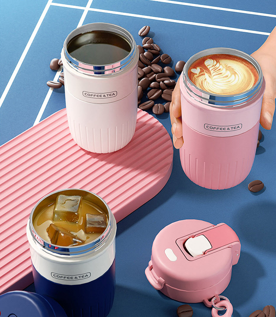 Ly giữ nhiệt đựng cafe 480ml inox 316 cao cấp YS4317