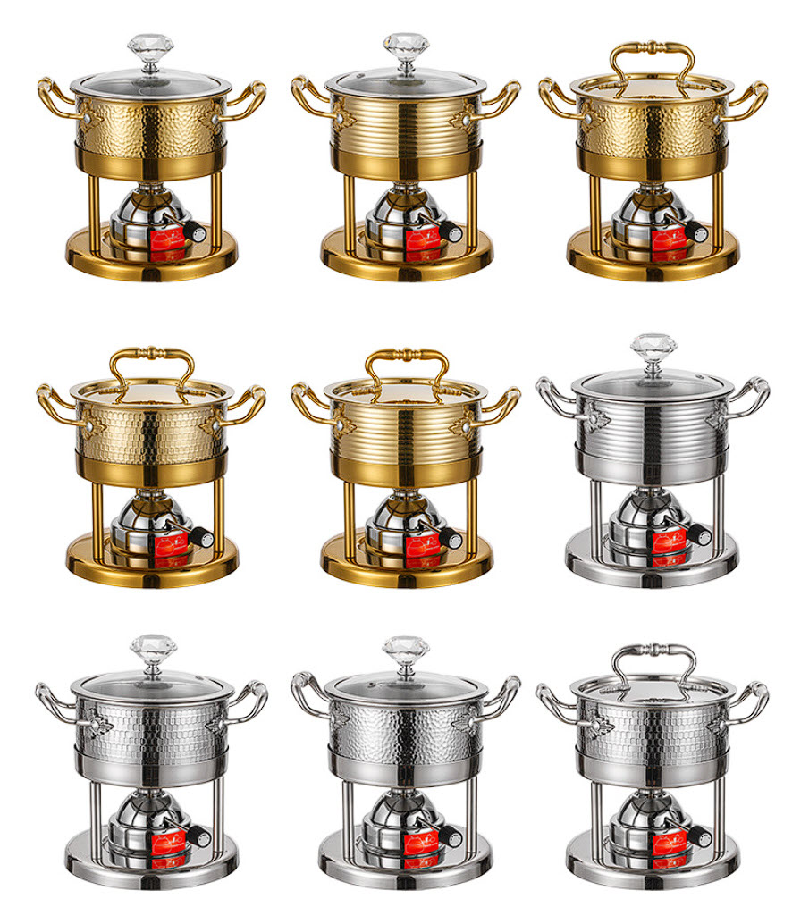 Nồi lẩu 1 người 16cm inox 304 dùng gas CN012