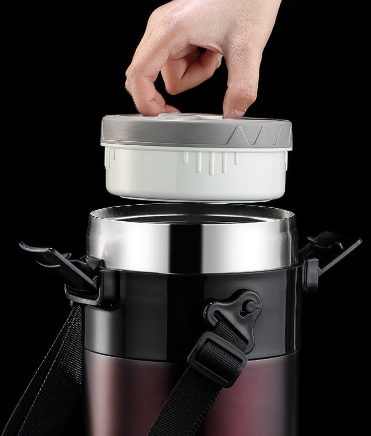 Hộp cơm giữ nhiệt 4 ngăn inox y tế 316 XS011