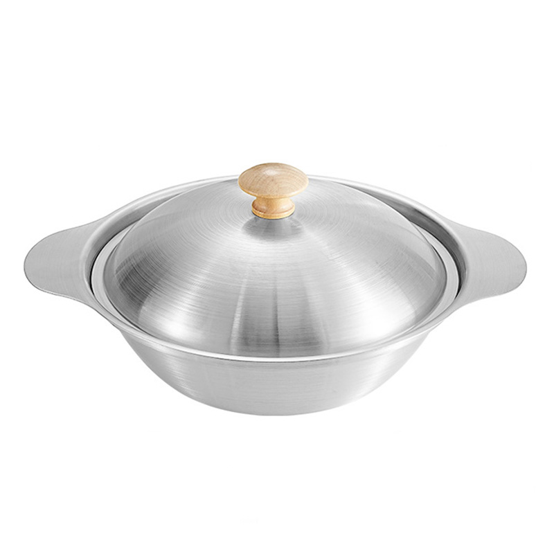 Nồi inox ăn lẩu nhúng xào hấp hải sản nấu mì cay XS014