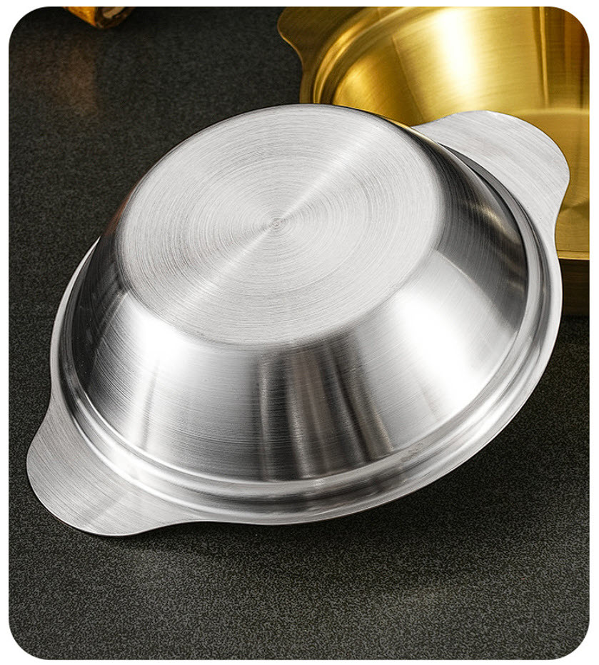 Nồi inox ăn lẩu nhúng xào hấp hải sản nấu mì cay XS014