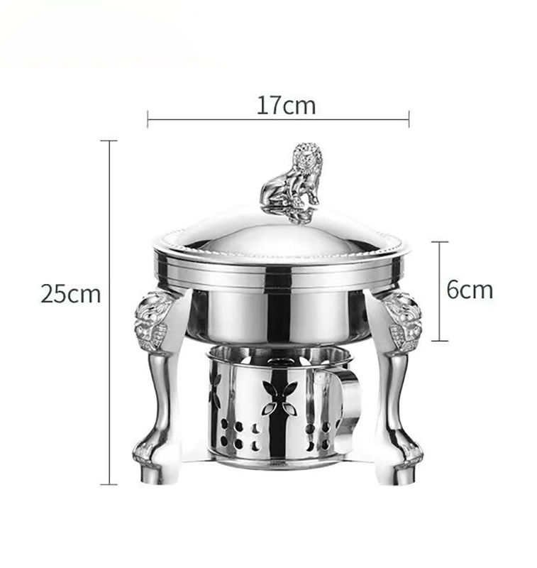Nồi lẩu 1 người 16cm inox 304 dùng cồn CF321