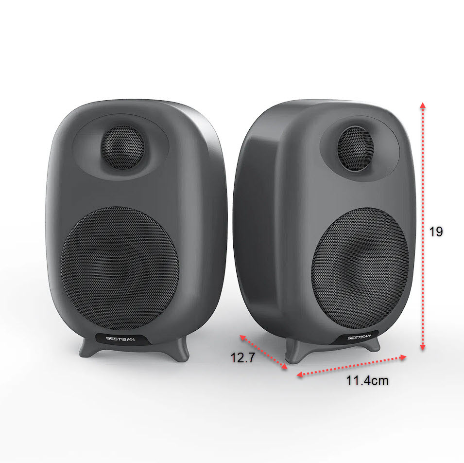 Loa kiểm âm chủ động 3inch Bestisan SR06 bluetooth 5.0 công suất 50W
