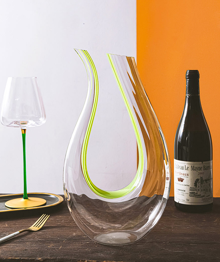 Bình thở rượu vang U-shaped bình chiết vang 1500ml MPX03