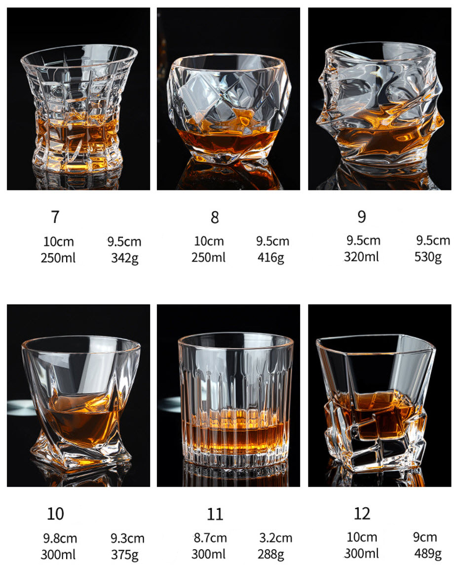 Ly Whisky ly uống rượu tây crystal glass 200~250ml BB011