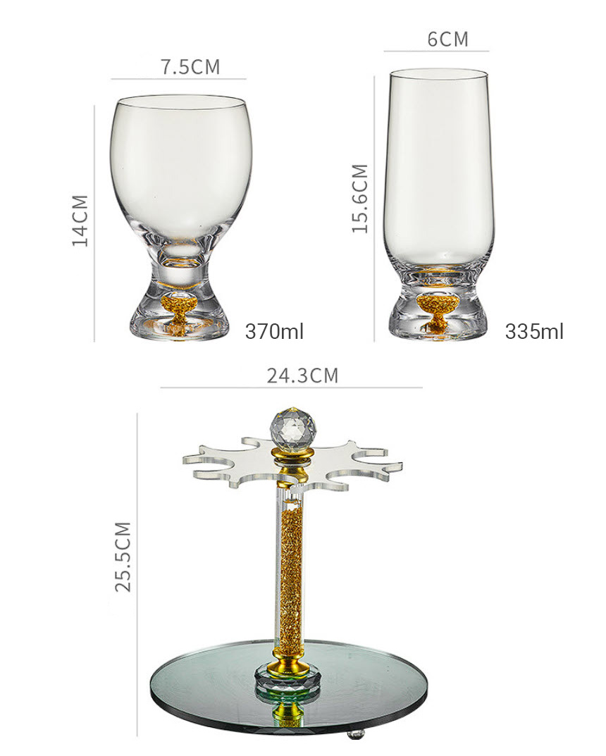 Ly uống beer cốc uống bia pha lê cao cấp 330-370ml SSXZ3