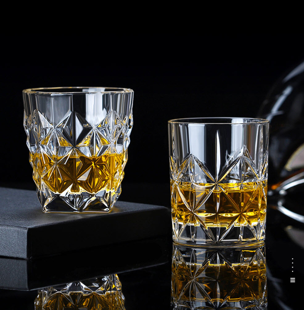 Ly whisky cốc uống rượu thủy tinh phong cách Châu Âu BB998