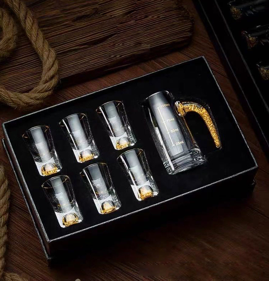 Ly rượu shot ly uống rượu tây rượu mạnh pha lê SND012 