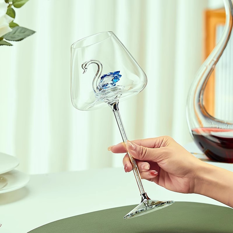 Ly uống vang pha lê Thiên Nga 3D 680ml SJW017