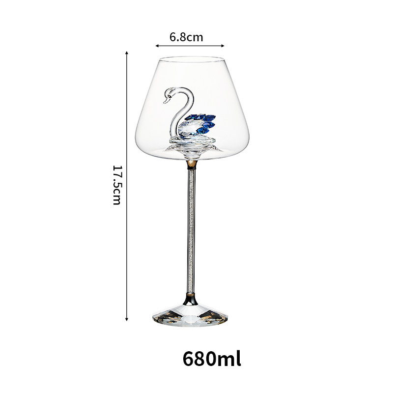 Ly uống vang pha lê Thiên Nga 3D 680ml SJW017