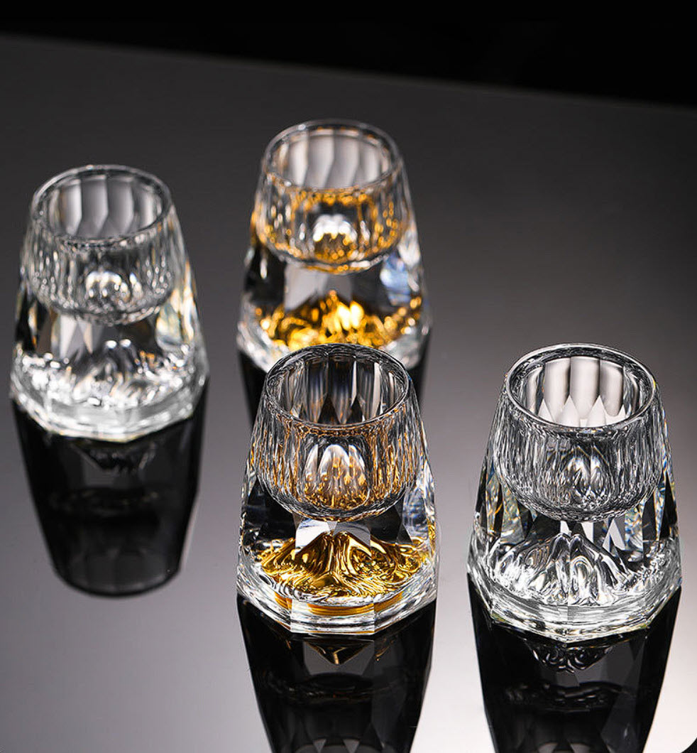 Ly uống rượu shot pha lê diamond iceberg CR011